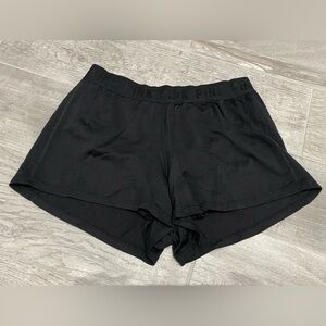 Victoria’s Secret pink active running jogging shorts black woman’s Size XS lined
